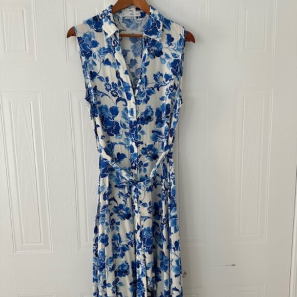Mango shirt dress, blue flowers, size - Picture 2 of 5